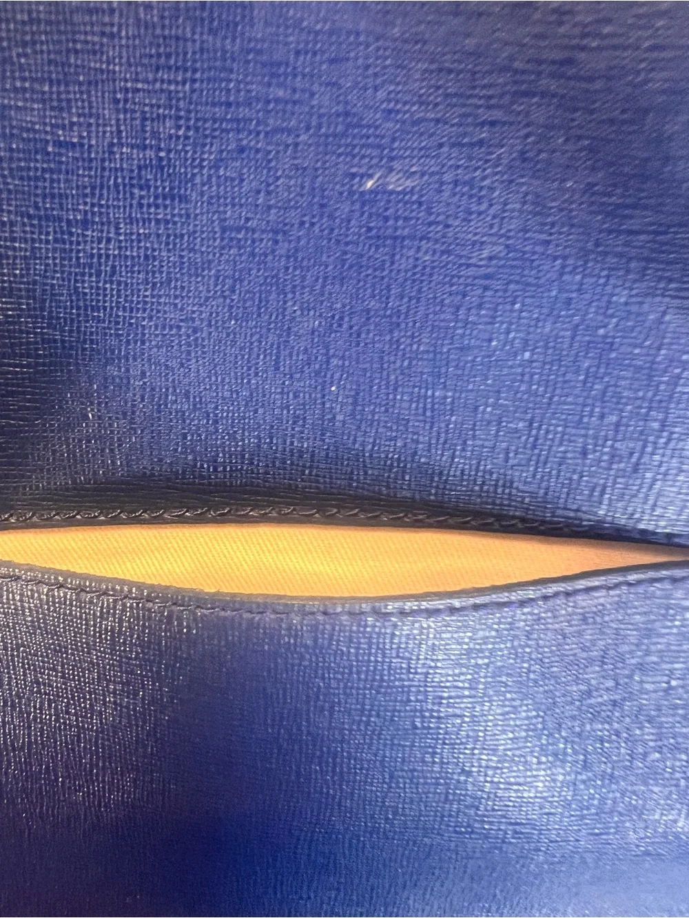 Annamaria's Dark Blue Italian Leather Tote Bag Zippered Detachable Crossbody